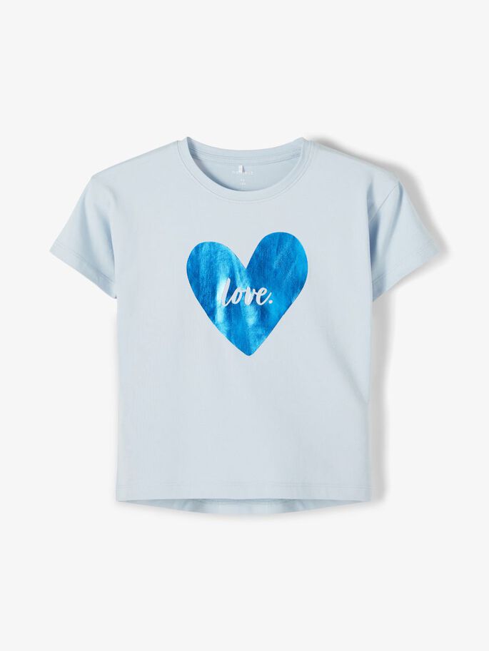 Name It Tshirt Heart Blue
